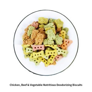 Chicken, Beef & Vegetable Dog Biscuits – 17.6 oz (500 g)