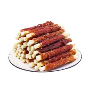 Snowflake Chicken Wrapped Rawhide Dog Chews – 14.1 oz (400 g)