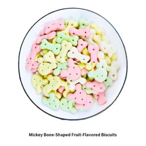 Fruit-Flavored Bone-Shaped Dog Biscuits – 17.6 oz (500 g)