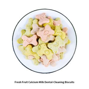 Fruit & Calcium Milk Dental Dog Biscuits – 17.6 oz (500 g)
